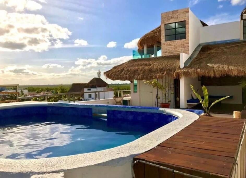 Bonita Habitacion Con Pequena Piscina A Aire Libre Puerto Morelos Exterior photo